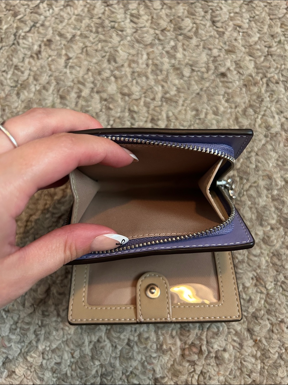 Coach Purple Checkerboard Wallet - Picture 7 of 7